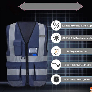 Gilet de sécurité haute visibilité couleur personnalisée, gilet de sécurité de fabrication professionnelle, gilet de sécurité avec logo personnalisé, vêtement de travail réfléchissant, gilet de sécurité - Product Image 3