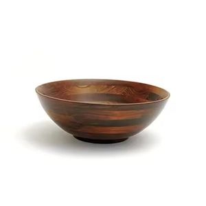 Cuenco de Madera Artesanal con Pedestal, Cuenco Decorativo de Madera Maciza, Cuenco Rústico para Frutas y Ensaladas, Centro de Mesa para Cocina y Comedor - Product Image 6
