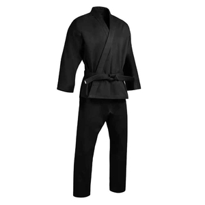 Uniforme de Judo Blanco 100% Algodón para Hombre, Ropa de Artes Marciales para Adultos, Ajuste Regular, Cinturón Negro Incluido - Product Image 2