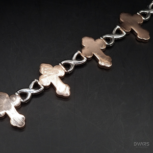 Bracelet Moissanite Croix Infini Sertie de Pierres, Testée au Diamant, Bijoux Hip Hop, Bracelet en Argent 925, Bijoux Religieux - Product Image 3