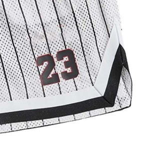 Shorts de basket-ball pour hommes en maille respirante à double couche brodés, 100% polyester, fabricant - Product Image 6