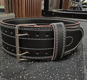 Sports Fitness Leather Weightlifting <b>Belt</b> with Double Buckle Design Adjustable Waist Support for Gym Strength Training Exercise - Product Image 4