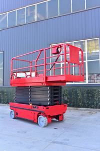 Plataformas Elevadoras Hidráulicas Autopropulsadas Eléctricas de 220V con Batería, Elevador de Tijera Móvil sobre Orugas, Elevador de Tijera Móvil, Elevador Aéreo - Product Image 4