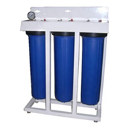 Système de purification d'eau domestique 3 étapes Jumbo 20'' PP-CTO-PP pour préfiltration avec filetage en cuivre pour maison et restaurant - Product Image 1