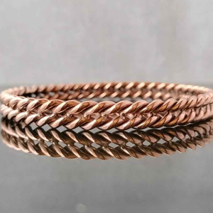 Handmade Trendy Elegant Copper <b>Bangle</b> <b>Bracelet</b> <b>Diamond</b> Adjustable 6-9 Inches Men Women's Party Wedding Accessory Lovers Inspired - Product Image 6