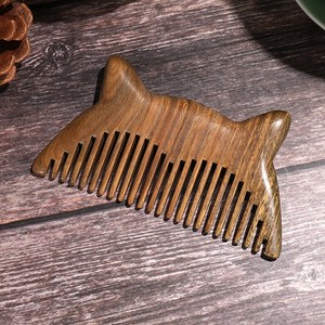 Peine para Barba y Cabello de Madera Sostenible, Hecho a Mano, con Forma de Gato, Producto Ecológico para el Cuidado del Cabello, para el Mercado Global, Suministro B2B - Product Image 4