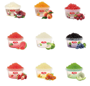 KEIFU 500g Etiqueta Privada Granada Popping Boba ingredientes para postres de té de burbujas para uso en tienda - Product Image 1