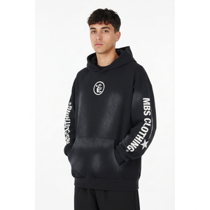 En Stock, Envío Rápido, Sudadera con Capucha Oversize de Alta Calidad 100% Algodón, Estilo Hip Hop, con Estampado Hell Stair, Conjunto Deportivo - Product Image 2