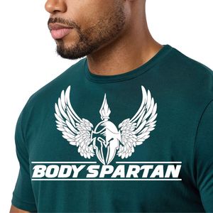 T-shirt en jersey vert foncé pour hommes, à manches courtes, pour la gym, l'entraînement, respirant, léger, pour la course à pied, le fitness, les vêtements de sport décontractés - Product Image 3