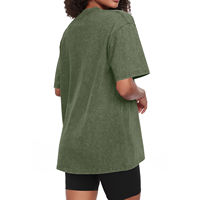 T-shirt pour femme surdimensionné en coton 100% avec lavage à l'acide personnalisé, imprimé avec logo, écologique, respirant, style vintage d'été