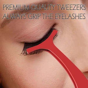 Pince à épiler professionnelle pour cils, idéale pour les faux cils, application rapide et précise - Product Image 5