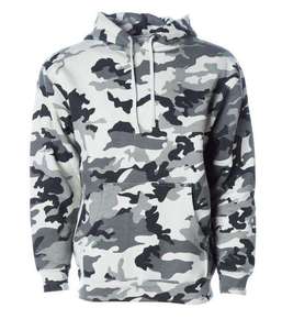 Sweat à capuche unisexe personnalisé coupe classique avec broderie de lettres et logo frontal, en mélange coton-polyester tricoté, en stock - Product Image 5