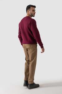 Sweat-shirt en molleton de haute qualité 350 g/m² épais, col ras du cou, coupe oversize, épaules tombantes, style streetwear, vente en gros - Product Image 5