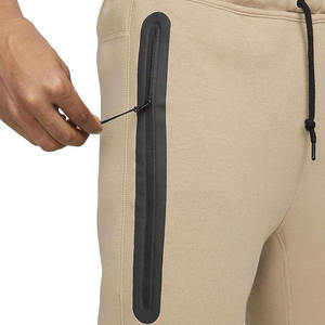 Pantalon Harem en molleton beige pour femme, taille mi-haute, cordon de serrage, élastique, longueur genou, coupe ajustée, couleur unie, en coton tricoté, pour l'hiver - Product Image 5