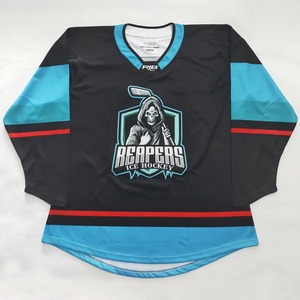 Fabricant de maillots de hockey sur glace OEM, maillots de hockey d'équipe personnalisés, vêtements de sport respirants et confortables, vente en gros - Product Image 2