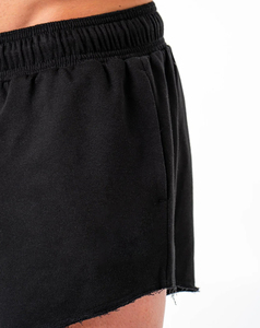 Pantalones Cortos Negros de Algodón de Alto Rendimiento para Hombre, Casuales, con Cordón en la Cintura, Color Sólido, Transpirables, Tejidos, de Tiro Medio, de Secado Rápido - Product Image 4