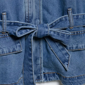 New Spring Women's <b>Denim</b> Jacket Luxury French Temperament Korean Style Casual Outerwear Versatile Fashion <b>Coat</b> Wholesale - Product Image 5