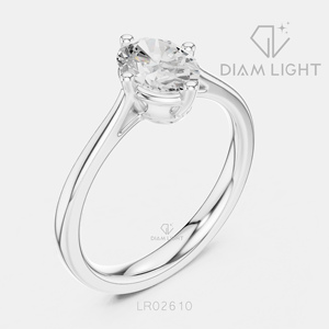 0.93CT Oval Cut Solitaire Wedding <b>Ring</b> Fine Jewelry IGI Certified 14K White Gold Lab Grown Diamond Engagement Wedding <b>Ring</b> - Product Image 2