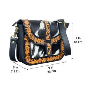 Nuevo Bolso Bandolera de Cuero Vacuno Hecho a Mano, Diseño 2026, Venta al Por Mayor, OEM, para Mujer, Casual y a la Moda - Product Image 2