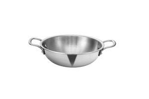 Sartén Wok Antiadherente de Acero Inoxidable de Triple Capa, 18L de Capacidad, Compatible con Gas e Inducción, Ecológica y Apta para Lavavajillas, Venta al Por Mayor - Product Image 1
