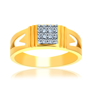 Story of Sophistication Diamond Gold <b>Ring</b> Luxurious <b>Two</b>-Tone Rose Gold <b>Ring</b> Featuring a Grand Diamond Halo and Accent <b>Stones</b> - Product Image 1