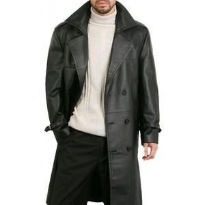 Manteau long classique moderne pour homme, chaud pour l'hiver, avec col classique et doublure intérieure confortable - Product Image 1