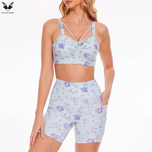 Conjunto Deportivo de Verano para Mujer, de la Mejor Calidad, con Estampado, Transpirable, de Alta Elasticidad, para Entrenamiento y Fitness - Product Image 2