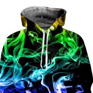 Sudadera con Capucha para Hombre, Talla Grande, Estilo Urbano, Invierno, Transpirable, Ligera, Estampado por Sublimación, 100% Poliéster - Product Image 5