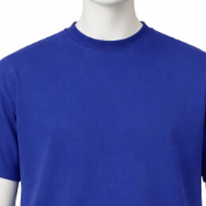 Camiseta de hombre de manga corta, color sólido, 100% algodón, de secado rápido, transpirable, de alta calidad, corte regular, con logo personalizado, para verano. - Product Image 3