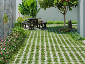 Moule en plastique PP directement de l'usine pour pavés préfabriqués en forme de fleurs et d'herbes - Product Image 3