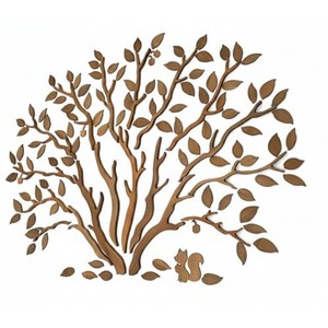Sculpture murale en bois d'acacia sculpté à la main, motif vague océanique - Vente en gros - Product Image 2