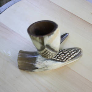 Fabriqué à la main 100% corne de vache naturelle nouvelle corne à boire Viking médiévale Style animal poli pour bière Souvenir boire inde pas cher - Product Image 5