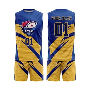 Uniforme Profesional Personalizado de Flag Football, Camisetas de Fútbol 7on7, Uniformes Ligeros de Poliéster de Secado Rápido para Equipos Masculinos - Product Image 6