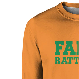 เสื้อสเวตเตอร์คอกลมทรงปกติสำหรับผู้ชาย ผ้าผสมโพลีเอสเตอร์/คอตตอน เนื้อหนา บุขนด้านใน แขนยาว สีพื้น เป็นมิตรต่อสิ่งแวดล้อม - Product Image 6