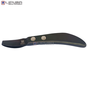 Cuchillo de Herrador LIPUMA VETRA, Recubrimiento Negro Plasma Plateado, 23 cm, Hoja Ultra Afilada de Acero Inoxidable Japonés J2, Profesional para Recorte de Pezuñas - Product Image 2