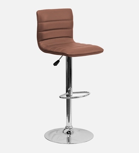 Black Leatherette Contemporary Commercial Bar <b>Stool</b> Swivel Counter Height Kitchen Furniture Cushioned <b>Seat</b> Ergonomic Adjustable - Product Image 1