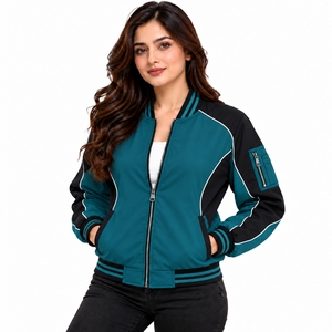 Prendas esenciales de moda para mujer: Chaquetas bomber con estilo moderno y comodidad suave para uso diario informal. - Product Image 4