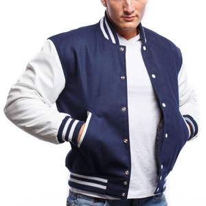 Blouson en cuir unisexe personnalisé très tendance pour homme, style décontracté, en coton uni, pour l'hiver, style universitaire, hip-hop, écologique et respirant - Product Image 5