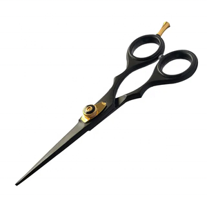 Ciseaux de coiffure professionnels Tegra pour barbier, pour droitiers, 28 dents, manche en caoutchouc moyen, vente en gros - Product Image 2