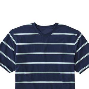 Camisetas de Hombre, Corte Regular, Manga Corta, Diseño a Rayas, Servicio OEM ODM, Cuello Redondo, Algodón - Product Image 2
