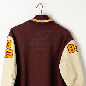 แจ็คเก็ตเลตเตอร์แมนผู้ชายคุณภาพสูง ดีไซน์ล่าสุด ระบายอากาศได้ดี แจ็คเก็ตเลตเตอร์แมนฤดูหนาวปี 2026 สำหรับผู้ชาย - Product Image 5