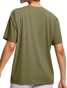 เสื้อยืดสตรีทแวร์โลโก้แบบกำหนดเอง เสื้อยืดผ้าฝ้ายทรงหลวมสำหรับผู้หญิง เสื้อยืดคอกลมโอเวอร์ไซส์สุดหรูสำหรับผู้หญิง - Product Image 3