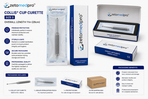 ชุดเครื่องมือผ่าตัดกระดูกและข้อขนาดใหญ่และขนาดเล็ก MOE Impactor 10 นิ้ว 22.2 ซม. แบบแมนนวล Zetomed Pro - Product Image 5