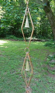 Chaîne de pluie en métal de dernière génération pour décorations de jardin ou ornementations, couleur noire avec finition thermolaquée, à prix avantageux - Product Image 4