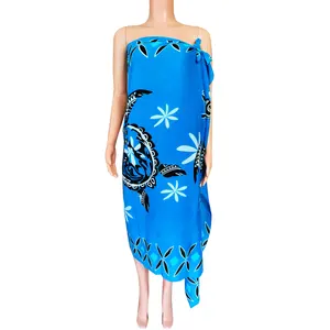 NEW Arrival Fashion Women Sarong Printed Flower And Turtle Design Beach Cover Up Swimwear