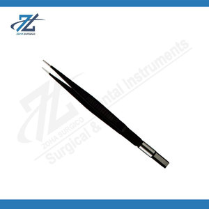 Pinzas Bipolares Rectas de Alta Calidad para Hospital, Punta Fina de 2.0 mm, Aisladas, Reutilizables, Instrumento Microquirúrgico de Acero Inoxidable - Product Image 6