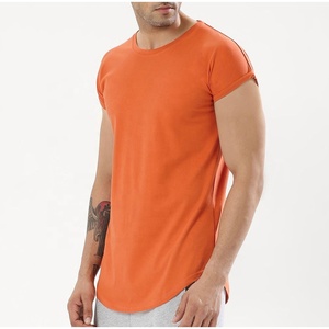 Gym Wear Plus Size Plain <b>Stretch</b> Tshirt <b>Mens</b> - Product Image 6