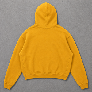 ผู้ผลิตเสื้อฮู้ดดี้ผ้าฝ้ายฟลีซสีเหลืองมัสตาร์ดแบบหนาพิเศษ ขายส่งเสื้อพูลโอเวอร์สตรีทแวร์ พิมพ์โลโก้แบรนด์ เสื้อสเวตเชิ้ต - Product Image 3