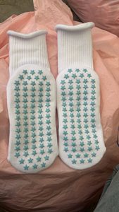 Women's Crew <b>Socks</b> Logo Jacquard Adjustable Anti-Slip Hearts Sole Cotton Knitted Spring Daily Wear Eco-Friendly Breathable - Product Image 6