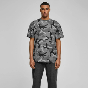 เสื้อยืดลายพรางสตรีทแวร์ผู้ชาย คอตตอนคอกลมทรงหลวมใส่สบาย แขนสั้น เหมาะสำหรับฤดูร้อน - Product Image 2